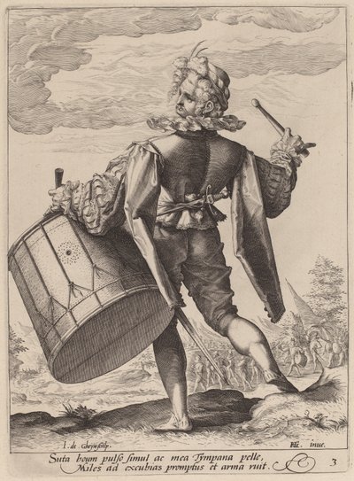 Tamburino, inciso da Jacques II de Gheyn, 1587 da Hendrik Goltzius